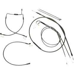 Magnum Control Clutch Brake Cable Kit Black Pearl for 10in. Apes