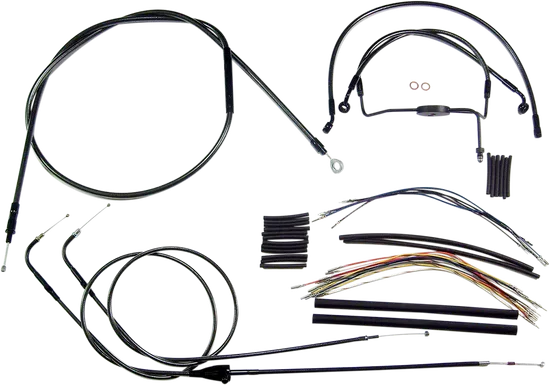 Magnum Control Clutch Brake Cable Kit Black for 12-14in. Apes