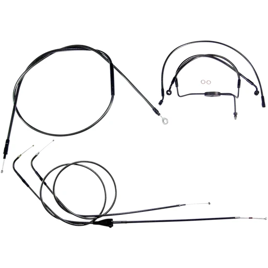 Magnum Control Clutch Brake Cable Kit Black Pearl for 10in. Apes 2