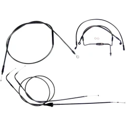Magnum Control Clutch Brake Cable Kit Black Pearl for 10in. Apes