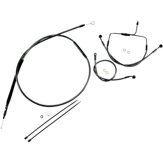 Magnum Control Clutch Brake Cable Kit Black Pearl for 10in. Apes 2
