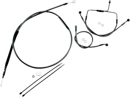 Magnum Control Clutch Brake Cable Kit Black Pearl for 10in. Apes