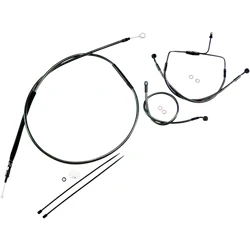Magnum Control Clutch Brake Cable Kit Black Pearl for 10in. Apes