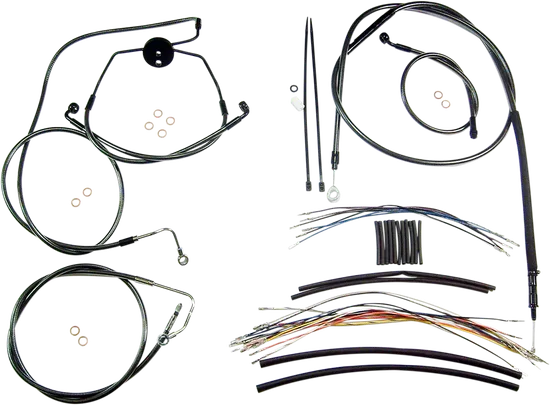 Magnum Control Clutch Brake Cable Kit Black for 12-14in. Apes ABS