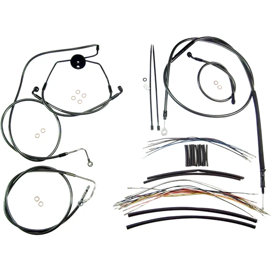 Magnum Control Clutch Brake Cable Kit Black for 15-17in. Apes ABS 2