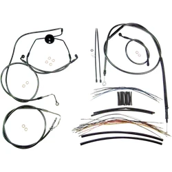 Magnum Control Clutch Brake Cable Kit Black for 15-17in. Apes ABS