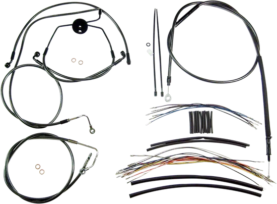 Magnum Control Clutch Brake Cable Kit Black for 15-17in. Apes