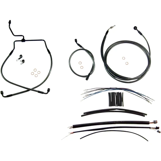 Magnum Control Clutch Brake Cable Kit Black for 15-17in. Apes 2