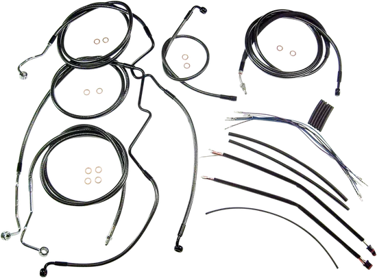 Magnum Control Clutch Brake Cable Kit Black for 15-17in. Apes ABS
