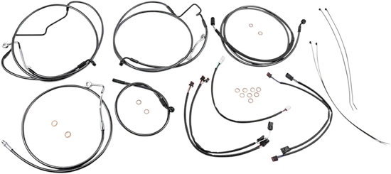 Magnum Control Clutch Brake Cable Kit Black for 12-14in. Apes ABS