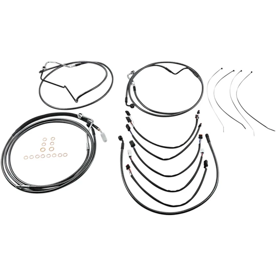 Magnum Control Clutch Brake Cable Kit Black for 15-17in. Apes ABS 2