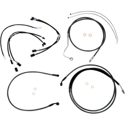Magnum Control Clutch Brake Cable Kit Upper Black for 12-14in. Apes ABS