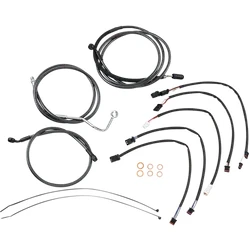 Magnum Control Clutch Brake Cable Kit Upper Black for 15-17in. Apes ABS