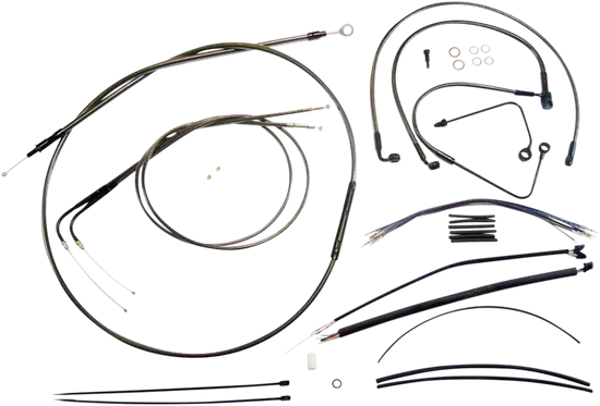 Magnum Control Clutch Brake Cable Kit Black for 12-14in. Apes ABS