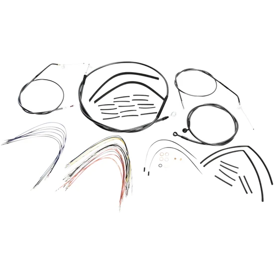 Magnum Control Clutch Brake Cable Kit Black for 10-12in. Apes 2