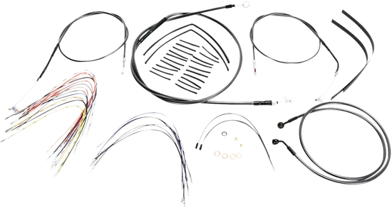 Magnum Control Clutch Brake Cable Kit Black for 14-16in. Apes