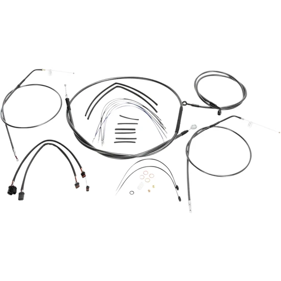 Magnum Control Clutch Brake Cable Kit Black for 10-12in. Apes 2