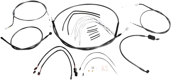 Magnum Control Clutch Brake Cable Kit Black for 14-16in. Apes ABS