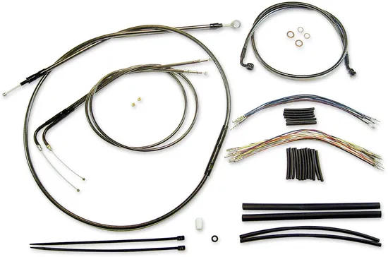 Magnum Control Clutch Brake Cable Kit Upper Black for 15-17in. Apes ABS 2