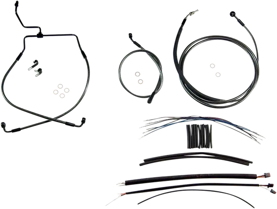 Magnum Control Clutch Brake Cable Kit Black for 12-14in. Apes