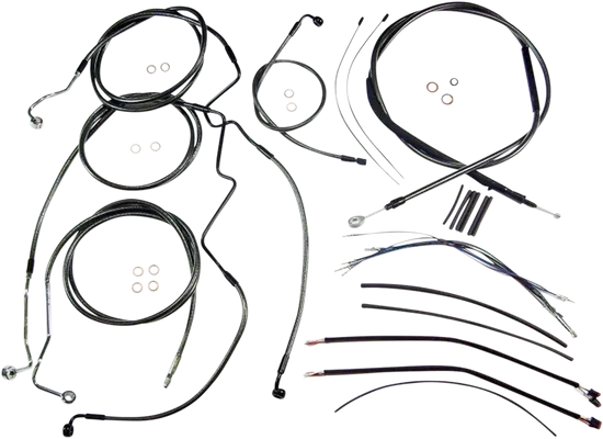 Magnum Control Clutch Brake Cable Kit Black for 18-20in. Apes ABS