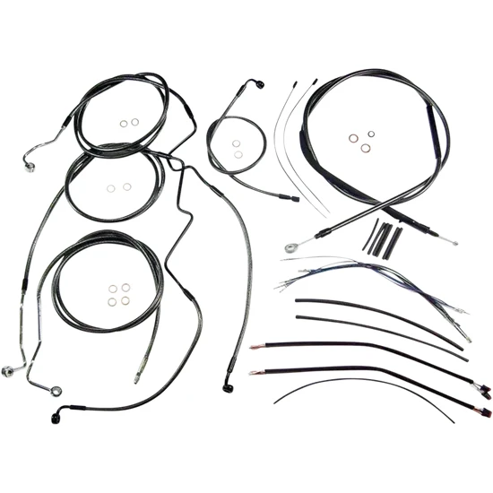 Magnum Control Clutch Brake Cable Kit Black for 18-20in. Apes ABS 2