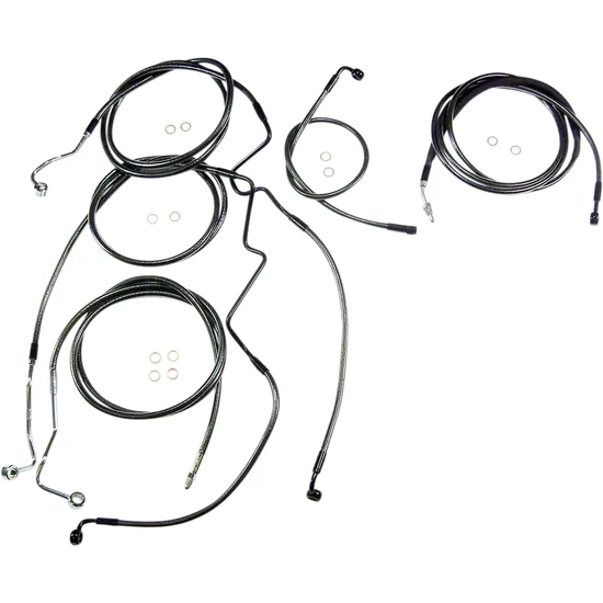 Magnum Control Clutch Brake Cable Kit Black Pearl for 10in. Apes ABS 2