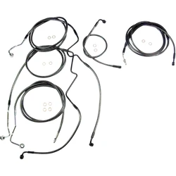 Magnum Control Clutch Brake Cable Kit Black Pearl for 10in. Apes ABS