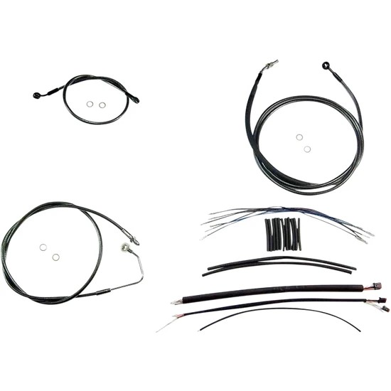 Magnum Control Clutch Brake Cable Kit Upper Black for 12-14in. Apes ABS 2