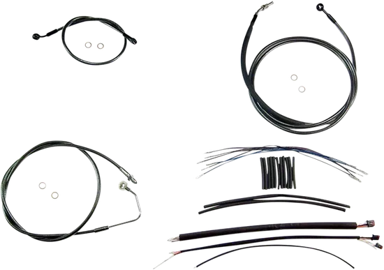 Magnum Control Clutch Brake Cable Kit Upper Black for 18-20in. Apes ABS