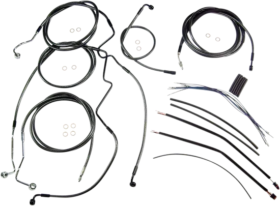 Magnum Control Clutch Brake Cable Kit Black for 12-14in. Apes ABS
