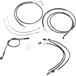 Magnum Control Clutch Brake Cable Kit Upper Black for 12-14in. Apes ABS
