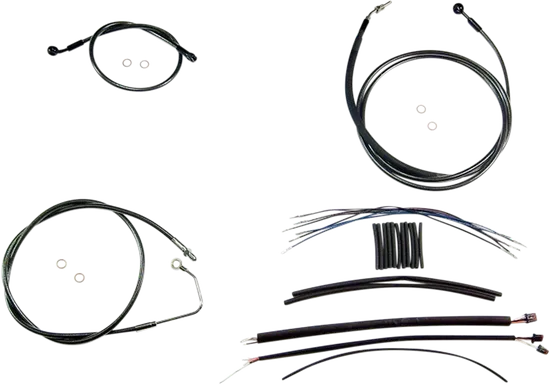 Magnum Control Clutch Brake Cable Kit Upper Black for 15-17in. Apes ABS 2