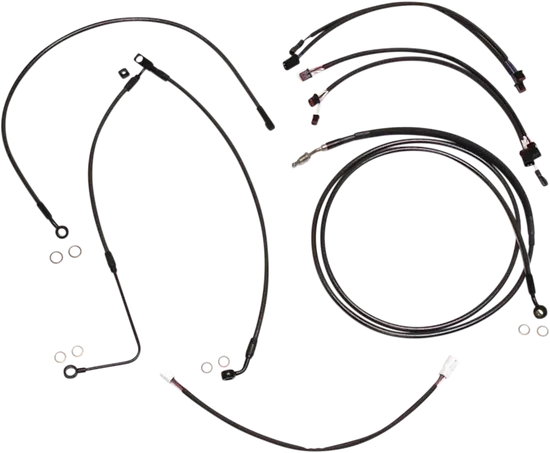 Magnum Control Clutch Brake Cable Kit Black for 12-14in. Apes ABS