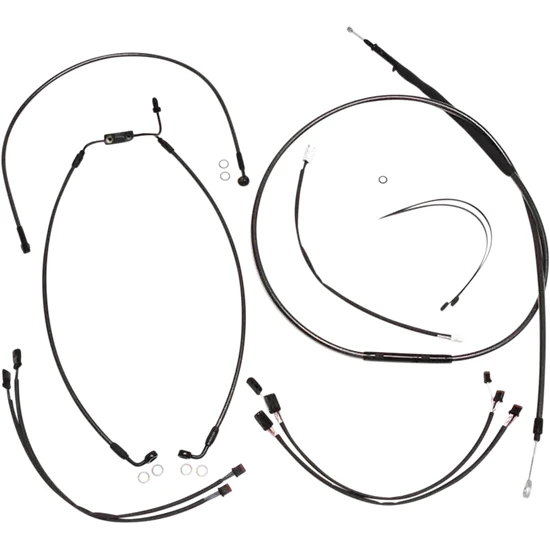 Magnum Control Clutch Brake Cable Kit Black for 12-14in. Apes 2