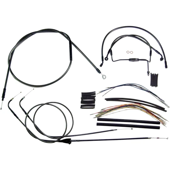 Magnum Control Clutch Brake Cable Kit Black for 18-20in. Apes ABS 2
