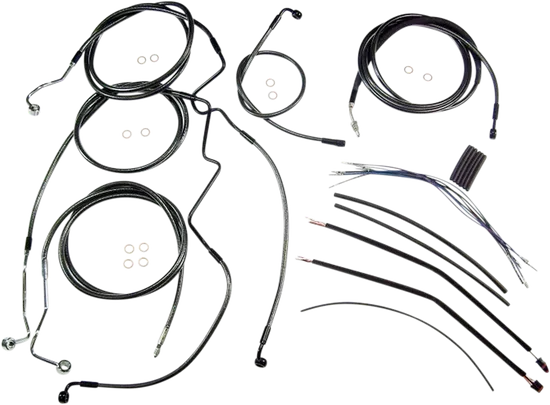 Magnum Control Clutch Brake Cable Kit Black for 18-20in. Apes ABS