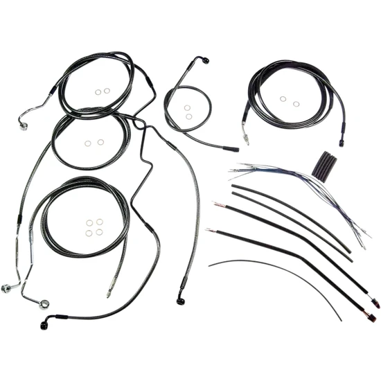 Magnum Control Clutch Brake Cable Kit Black for 18-20in. Apes ABS 3