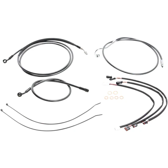 Magnum Control Clutch Brake Cable Kit Upper Black for 15-17in. Apes ABS 2