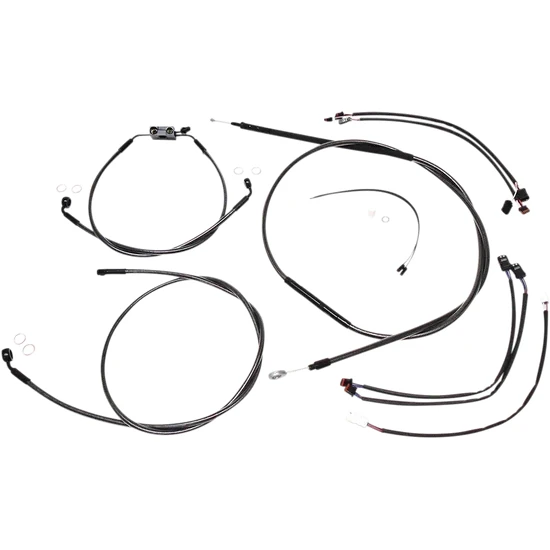 Magnum Control Clutch Brake Cable Kit Black for 12-14in. Apes ABS 2