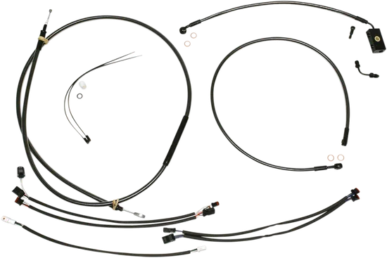 Magnum Control Clutch Brake Cable Kit Black for 15-17in. Apes ABS