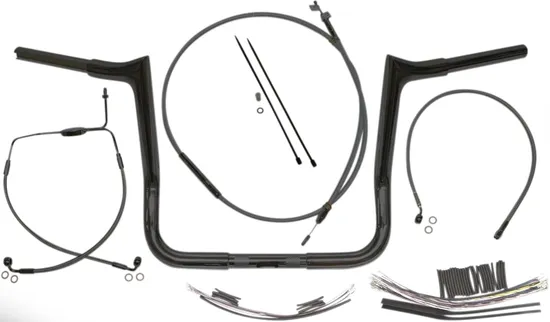 Magnum 1.25in. Viking Bagger Handlebar Installation Kit Black 12in.