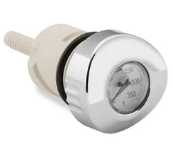 BC Pop Up Oil Tank Dipstick W Temp Gauge White Face