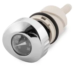 BC Pop Up Oil Tank Dipstick W Temp Gauge Black Face