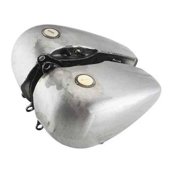 BC Flat Side Gas Petrol Fuel Tank 5 Gal for Harley Softail FXST FLST 3