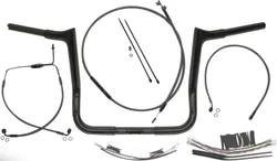 Magnum 1.25in Viking Bagger Handlebar Installation Kit Black 12in