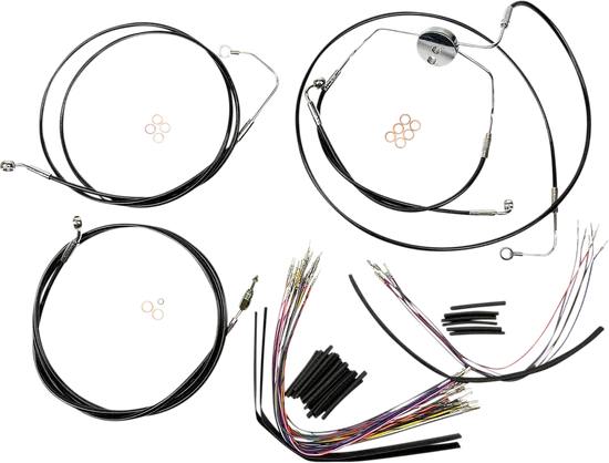 Magnum XR Clutch Brake Cable Kit Black w Chr for 12-14in. ABS