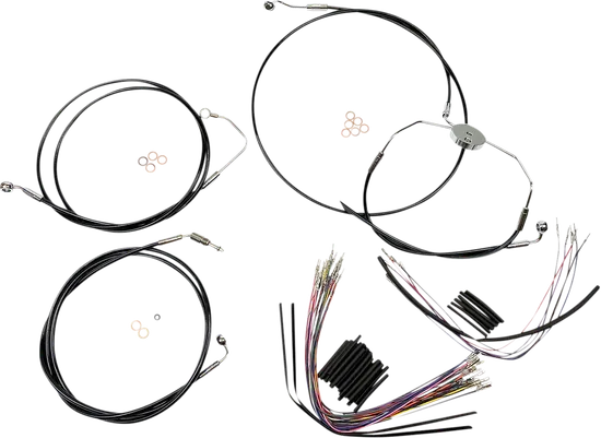 Magnum XR Clutch Brake Cable Kit Black w Chr for 12-14in. ABS