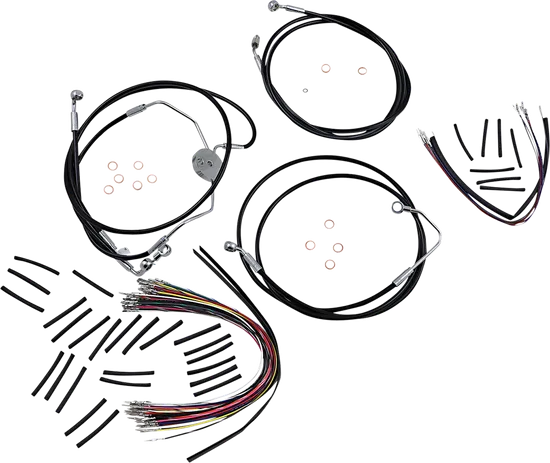 Magnum XR Clutch Brake Cable Kit Black w Chr for 12-14in. ABS
