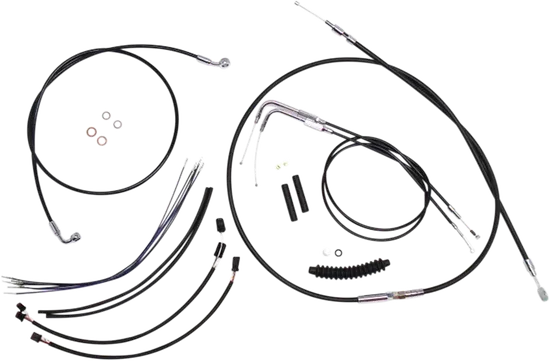 Magnum XR Clutch Brake Cable Kit Black w Chr for 12-14in.
